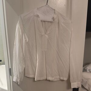 Madewell Cream Long Sleeve Top